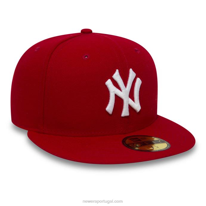 FFTN118 New Era Boné New York Yankees Essential Red 59Fifty