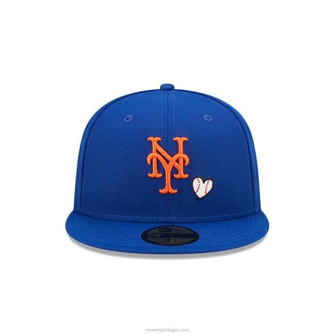 FFTN1191 New Era new york mets mlb team blue boné 59fifty ajustado