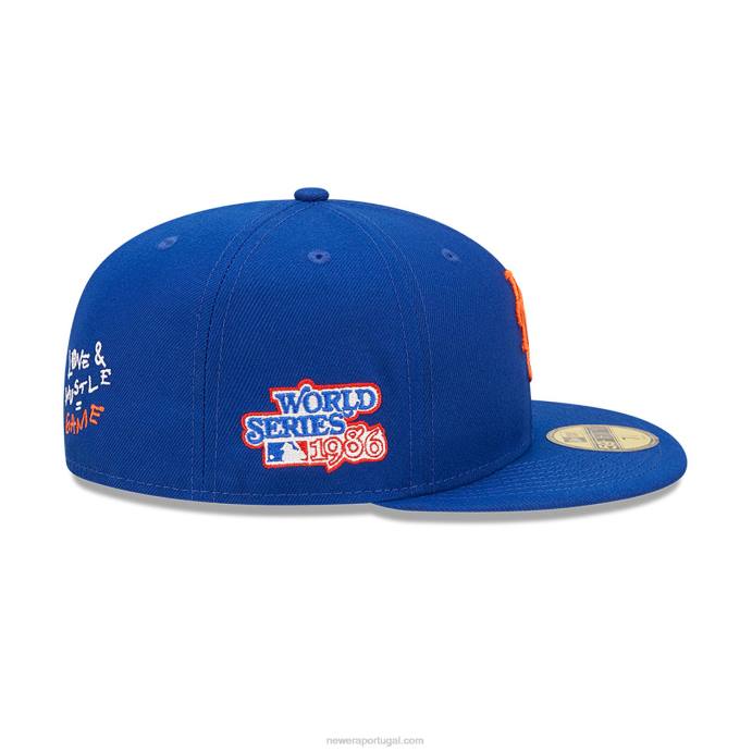FFTN1191 New Era new york mets mlb team blue boné 59fifty ajustado