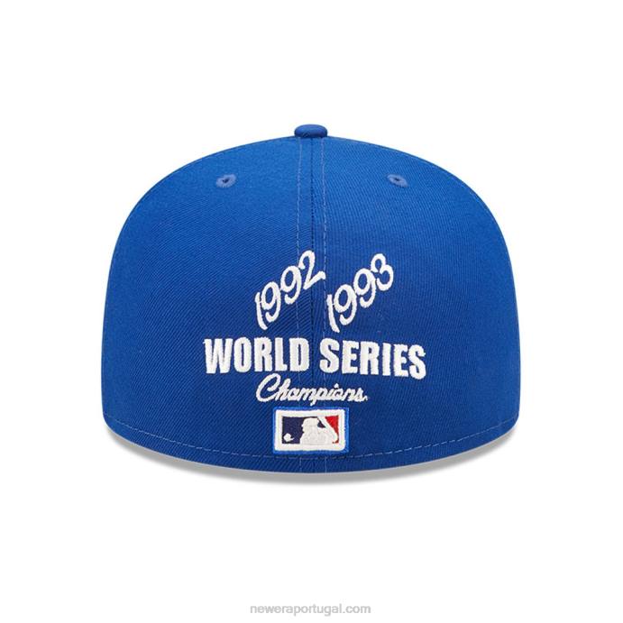 FFTN1194 New Era boné toronto blue jays mlb crown champs azul 59fifty