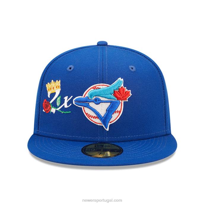 FFTN1194 New Era boné toronto blue jays mlb crown champs azul 59fifty