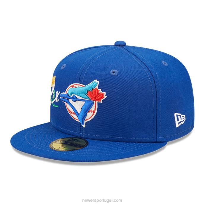 FFTN1194 New Era boné toronto blue jays mlb crown champs azul 59fifty