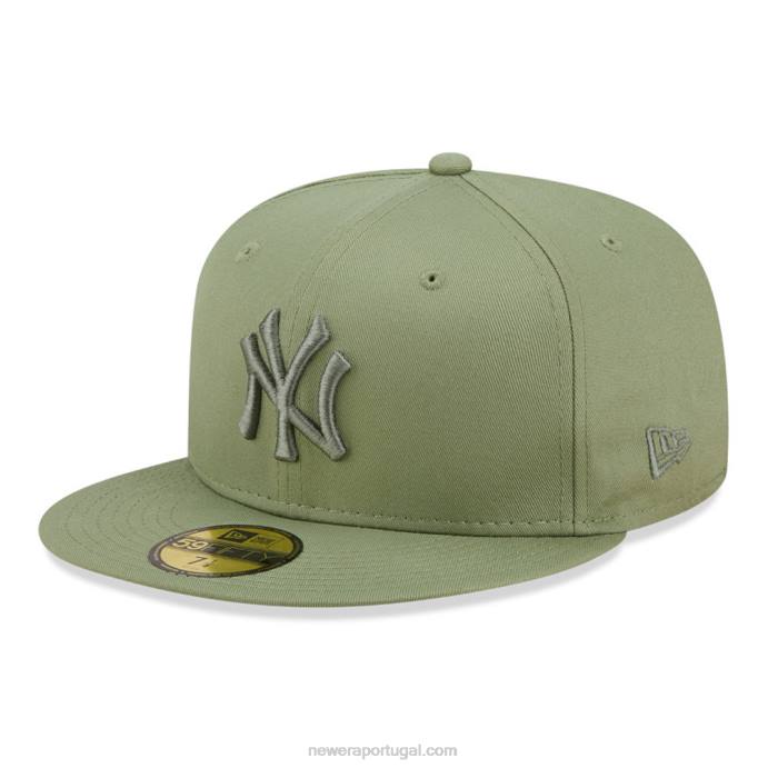 FFTN1196 New Era Boné New York Yankees League Essential Verde 59Fifty