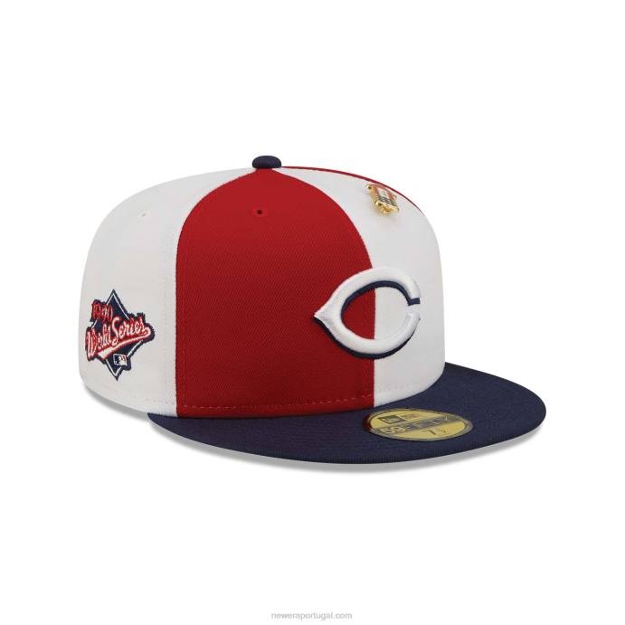 FFTN1197 New Era boné cicinnati reds pinwheel americana red 59fifty
