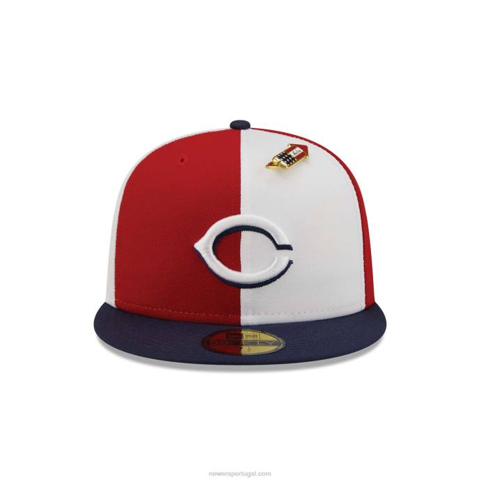 FFTN1197 New Era boné cicinnati reds pinwheel americana red 59fifty