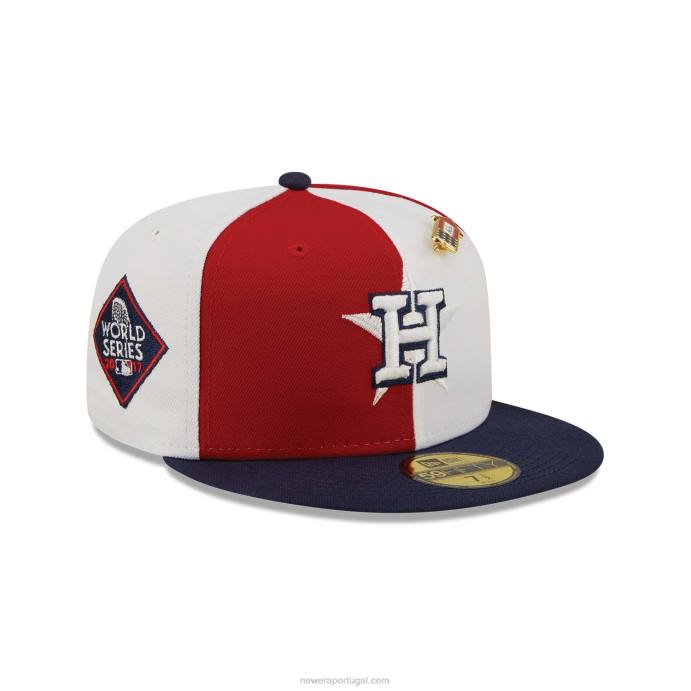 FFTN1198 New Era Boné houston astros pinwheel americana red 59fifty
