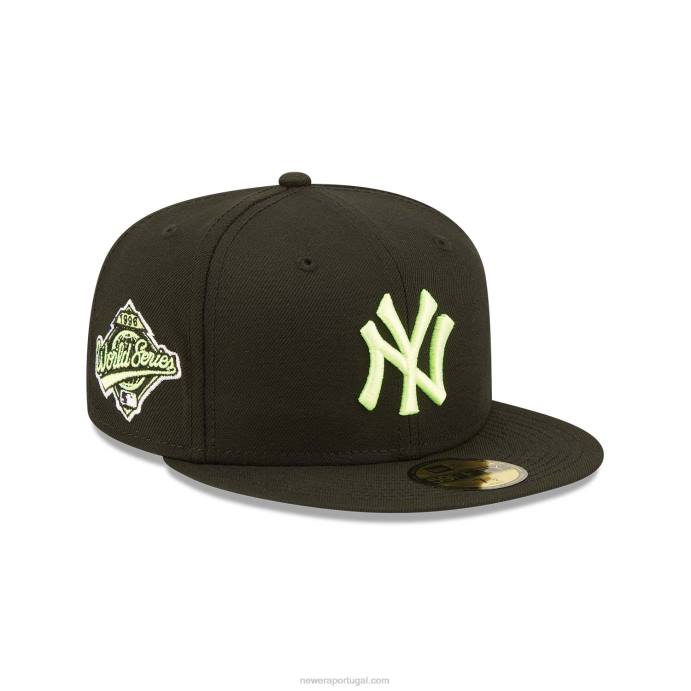 FFTN1199 New Era Boné New York Yankees Summer Pop Preto 59Fifty