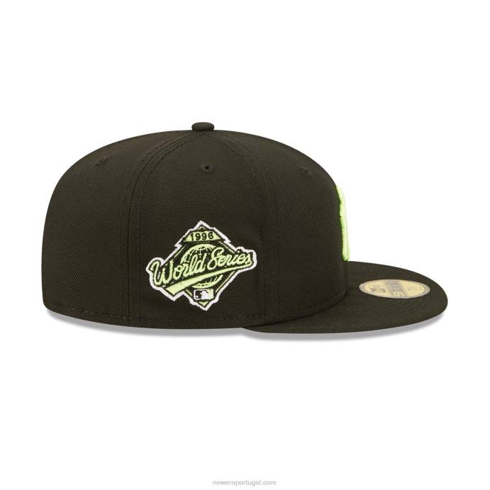 FFTN1199 New Era Boné New York Yankees Summer Pop Preto 59Fifty