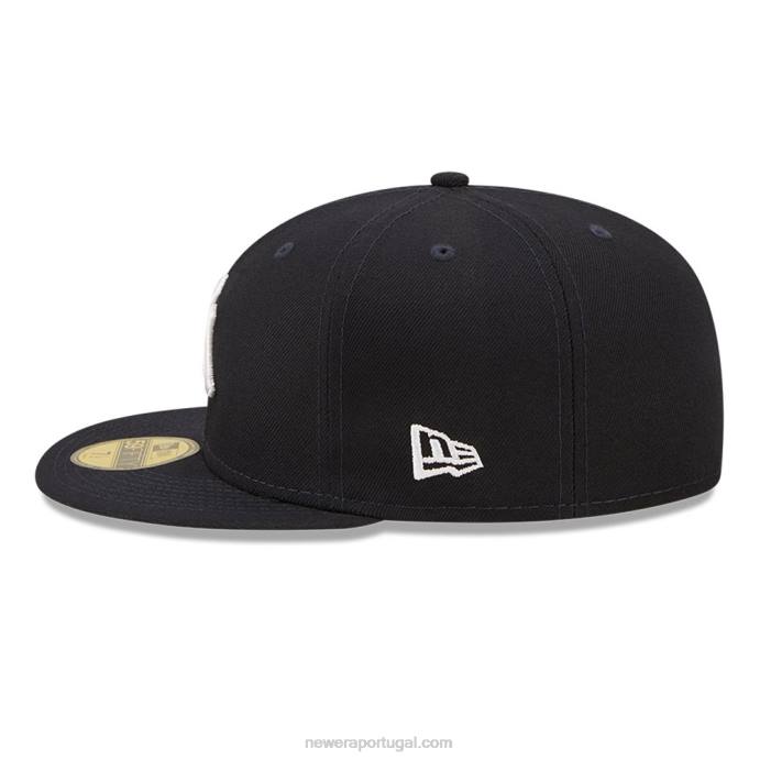 FFTN119 New Era Boné New York Yankees MLB Side Split Navy 59 Fifty