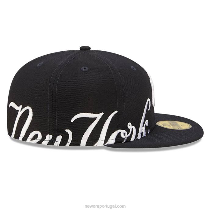 FFTN119 New Era Boné New York Yankees MLB Side Split Navy 59 Fifty