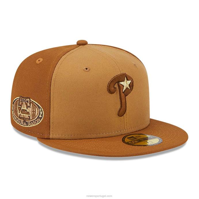 FFTN11 New Era Boné philadelphia phillies marrom tritone 59fifty