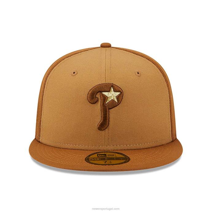 FFTN11 New Era Boné philadelphia phillies marrom tritone 59fifty