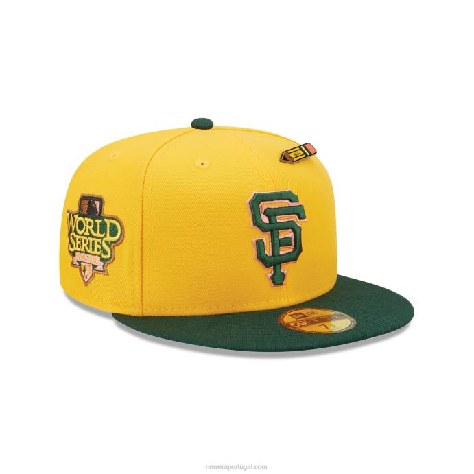 FFTN1200 New Era San Francisco Giants de volta às aulas boné amarelo 59fifty