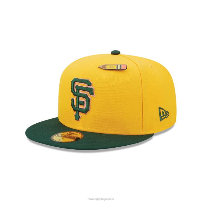 FFTN1200 New Era San Francisco Giants de volta às aulas boné amarelo 59fifty