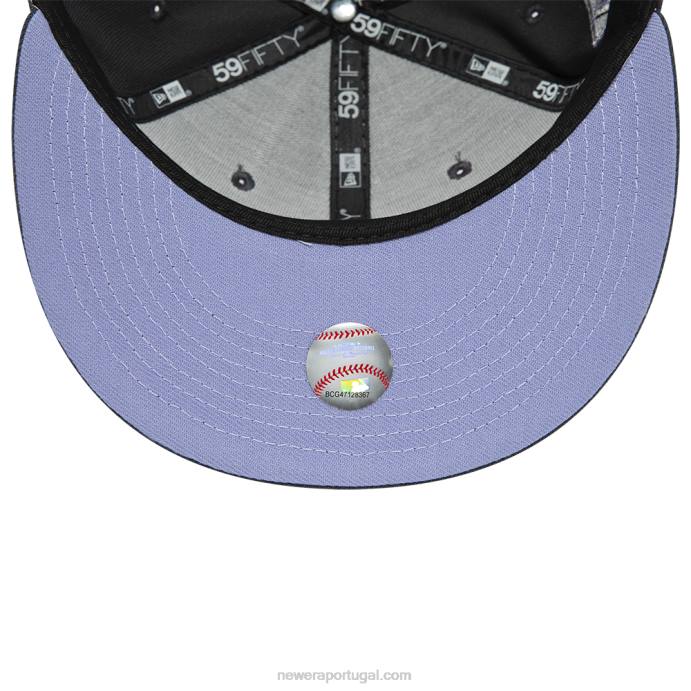 FFTN1201 New Era Boné San Francisco Giants Cinza Escuro 59 Fifty