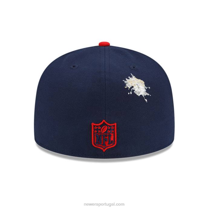 FFTN1202 New Era Boné New England Patriots x Stavy Navy 59Fifty