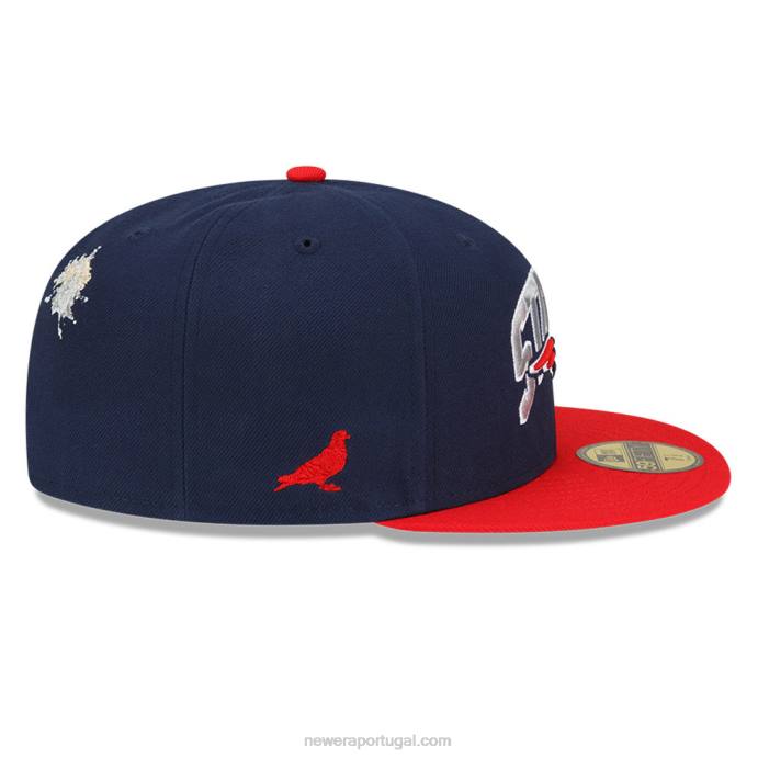 FFTN1202 New Era Boné New England Patriots x Stavy Navy 59Fifty