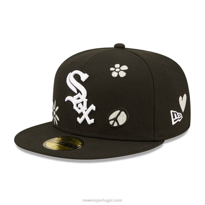 FFTN1204 New Era chicago white sox mlb sun pop black 59fifty cap