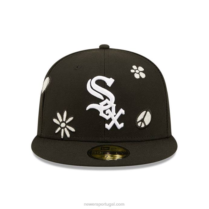 FFTN1204 New Era chicago white sox mlb sun pop black 59fifty cap