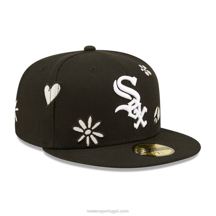FFTN1204 New Era chicago white sox mlb sun pop black 59fifty cap
