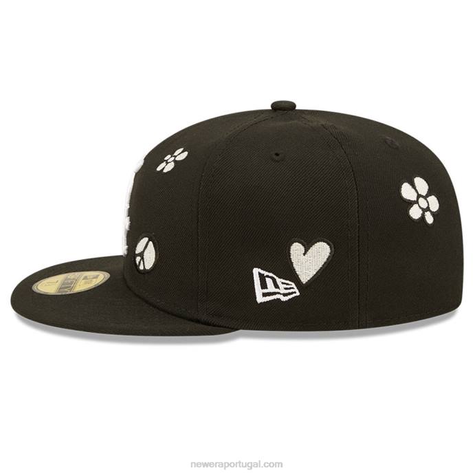 FFTN1204 New Era chicago white sox mlb sun pop black 59fifty cap
