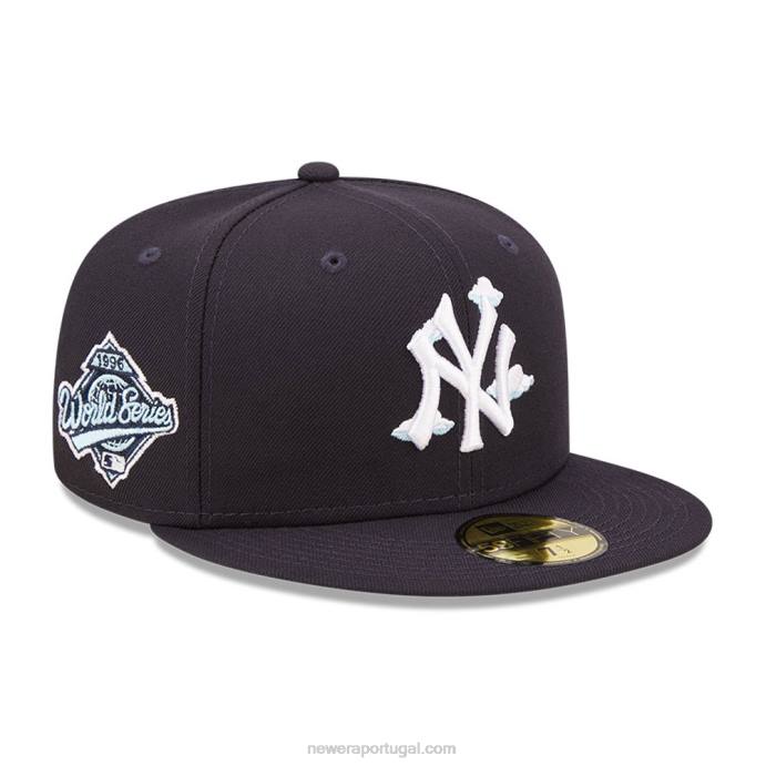 FFTN1205 New Era Boné New York Yankees Comic Cloud Navy 59Fifty