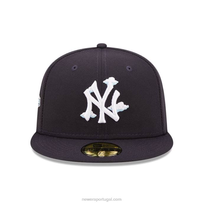 FFTN1205 New Era Boné New York Yankees Comic Cloud Navy 59Fifty