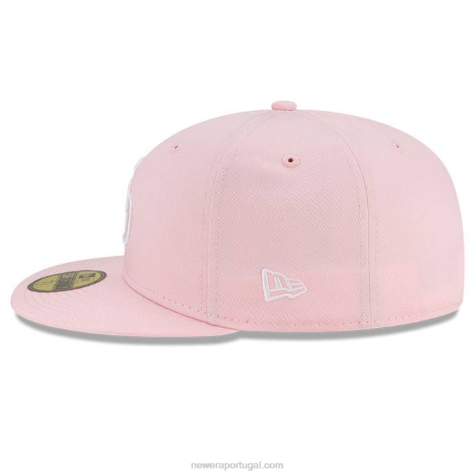 FFTN1206 New Era san diego padres rosa pastel 59fifty boné justo