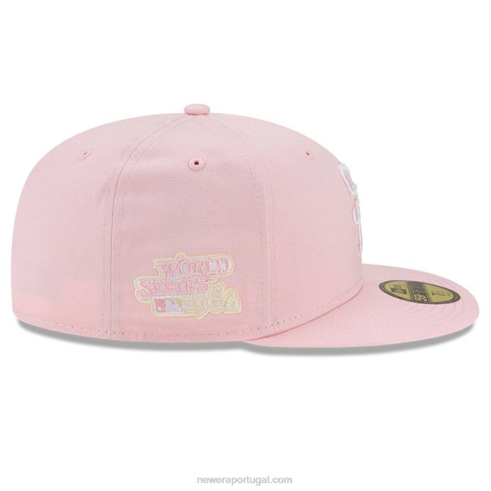 FFTN1206 New Era san diego padres rosa pastel 59fifty boné justo