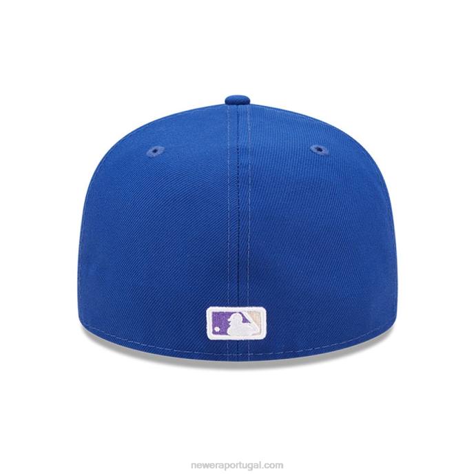 FFTN1207 New Era Boné Oakland Athletics MLB Nightbreak Team Blue 59Fifty