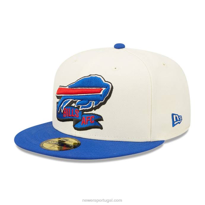FFTN1209 New Era Boné buffalo bills nfl sideline 2022 branco 59fifty