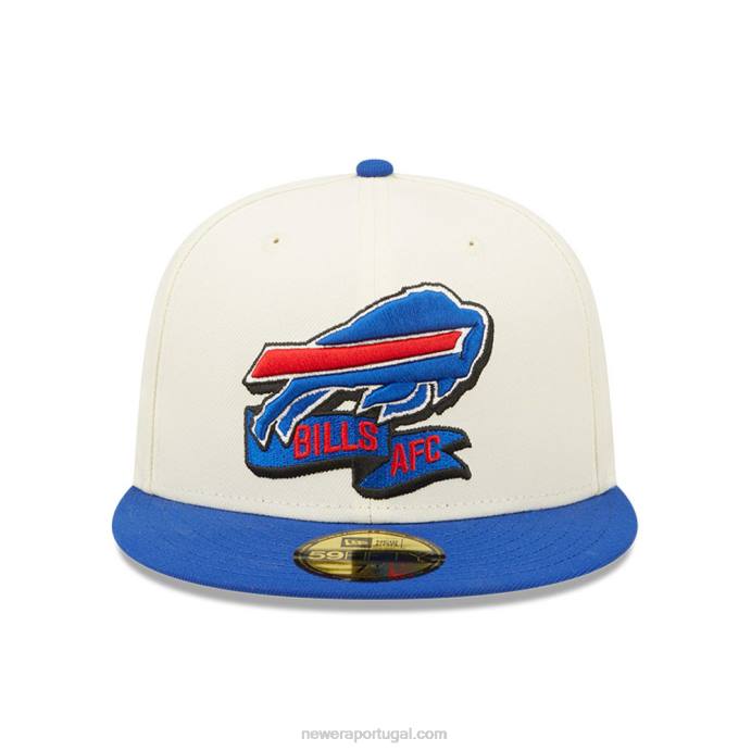 FFTN1209 New Era Boné buffalo bills nfl sideline 2022 branco 59fifty