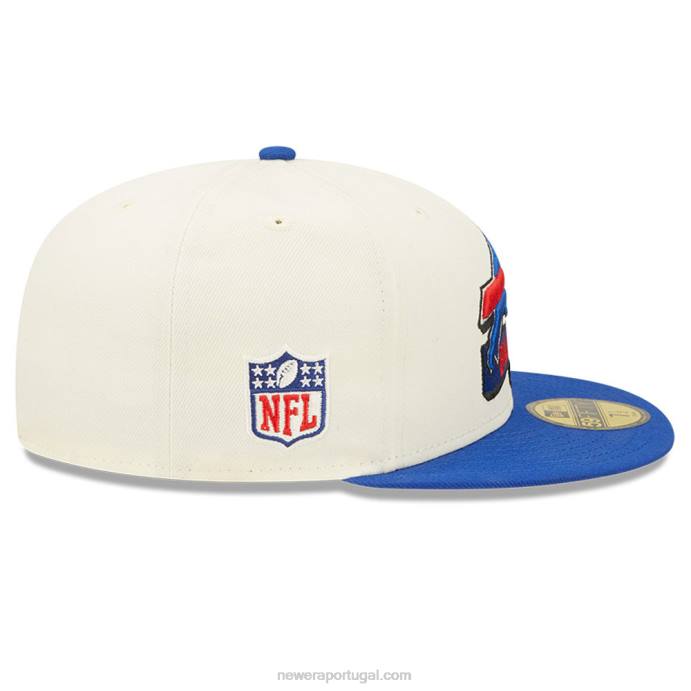 FFTN1209 New Era Boné buffalo bills nfl sideline 2022 branco 59fifty