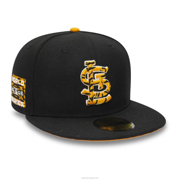 FFTN120 New Era st. boné justo Louis Cardinals Tiger Fill Black 59Fifty