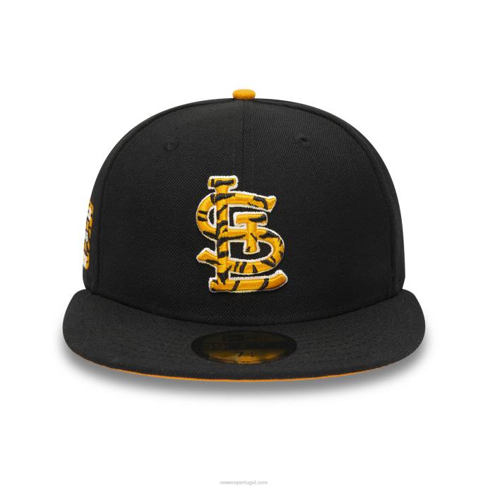 FFTN120 New Era st. boné justo Louis Cardinals Tiger Fill Black 59Fifty