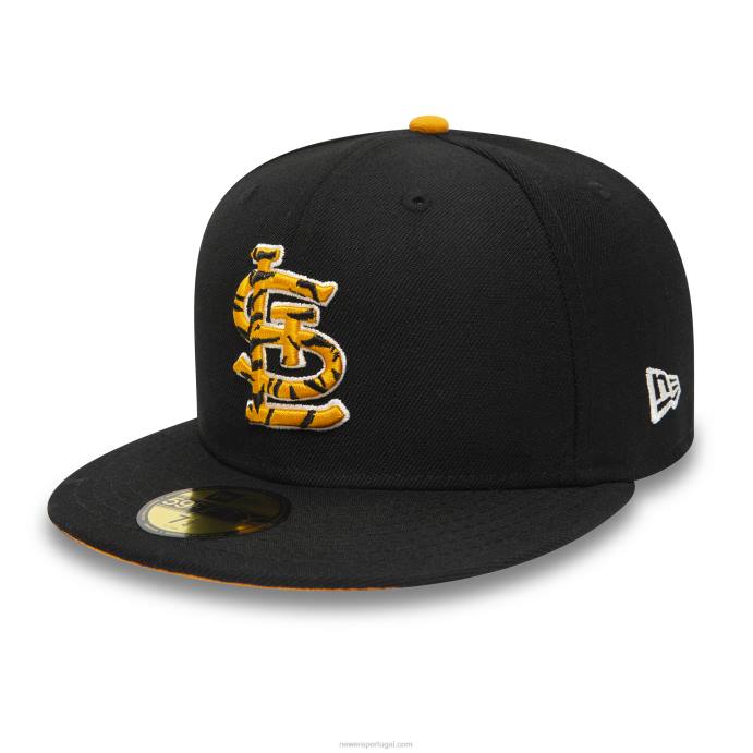 FFTN120 New Era st. boné justo Louis Cardinals Tiger Fill Black 59Fifty