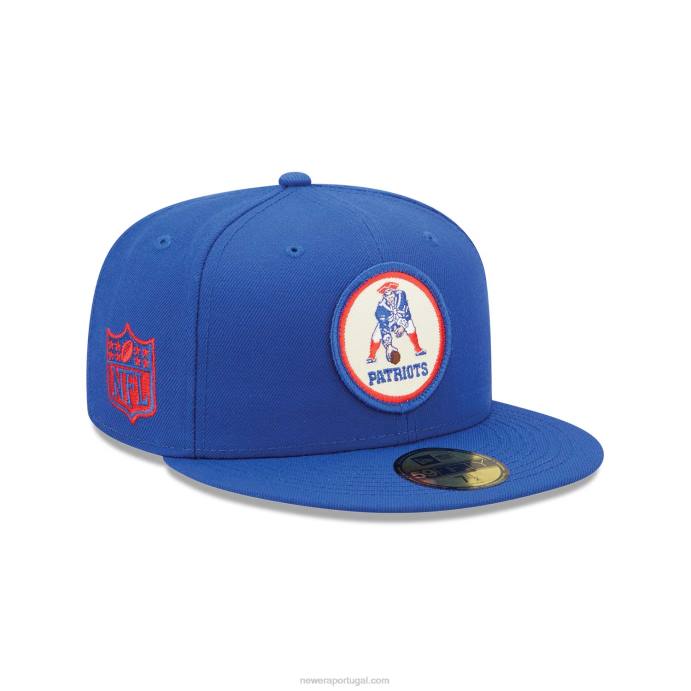 FFTN1210 New Era New England Patriots Nfl Sideline Blue 2022 59Fifty Boné Ajustado