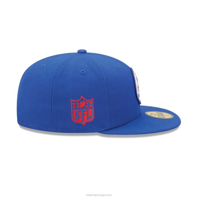 FFTN1210 New Era New England Patriots Nfl Sideline Blue 2022 59Fifty Boné Ajustado