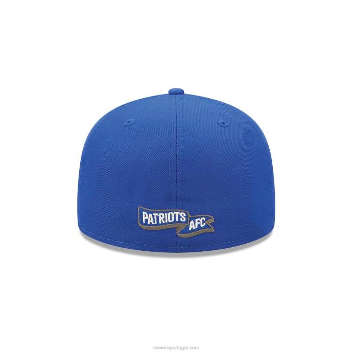 FFTN1210 New Era New England Patriots Nfl Sideline Blue 2022 59Fifty Boné Ajustado