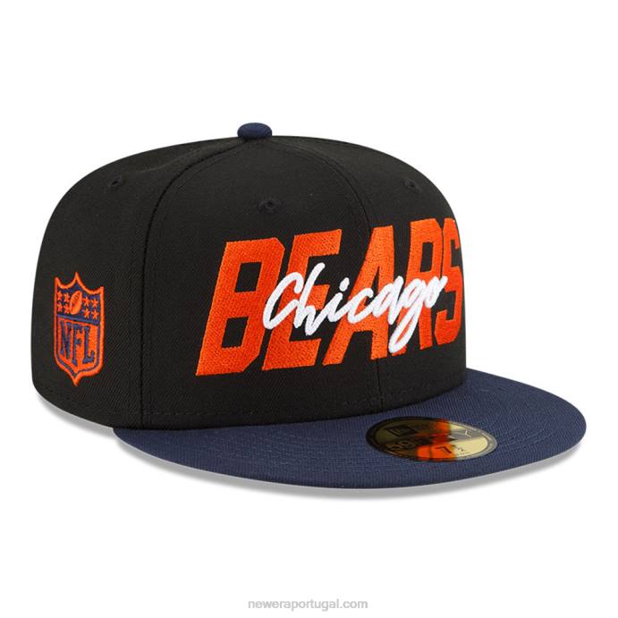 FFTN1211 New Era Boné Chicago Bears nfl draft black 59fifty