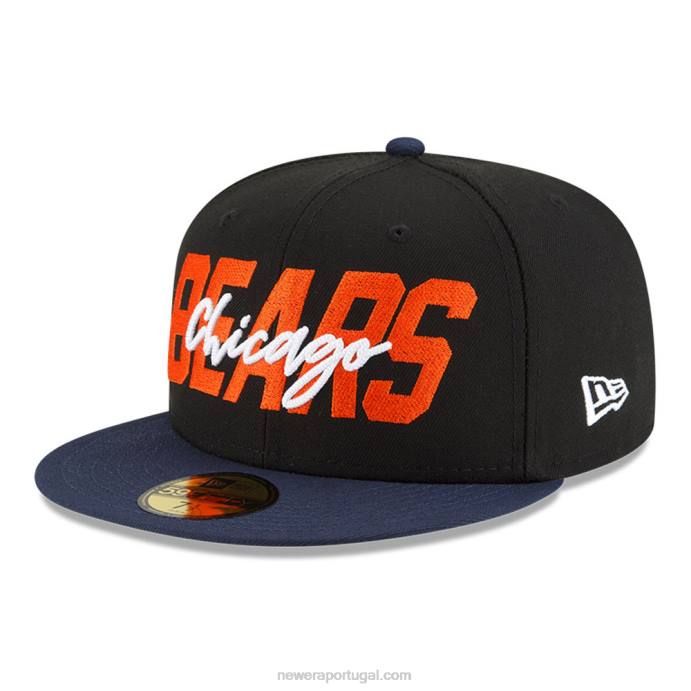FFTN1211 New Era Boné Chicago Bears nfl draft black 59fifty