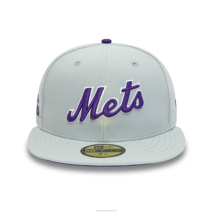 FFTN1214 New Era new york mets 1986 world series boné cinza neve 59fifty