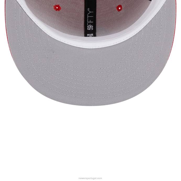 FFTN1216 New Era boton red sox tritone team red 59fifty boné ajustado