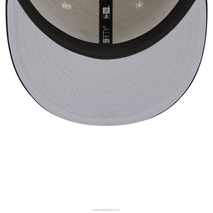 FFTN1217 New Era detroit tigers varsity letter stone boné 59fifty ajustado