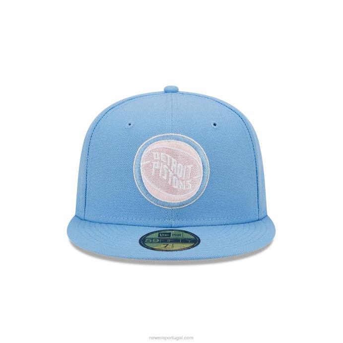 FFTN1219 New Era detroitpistons azul claro fantasia 59fifty boné ajustado