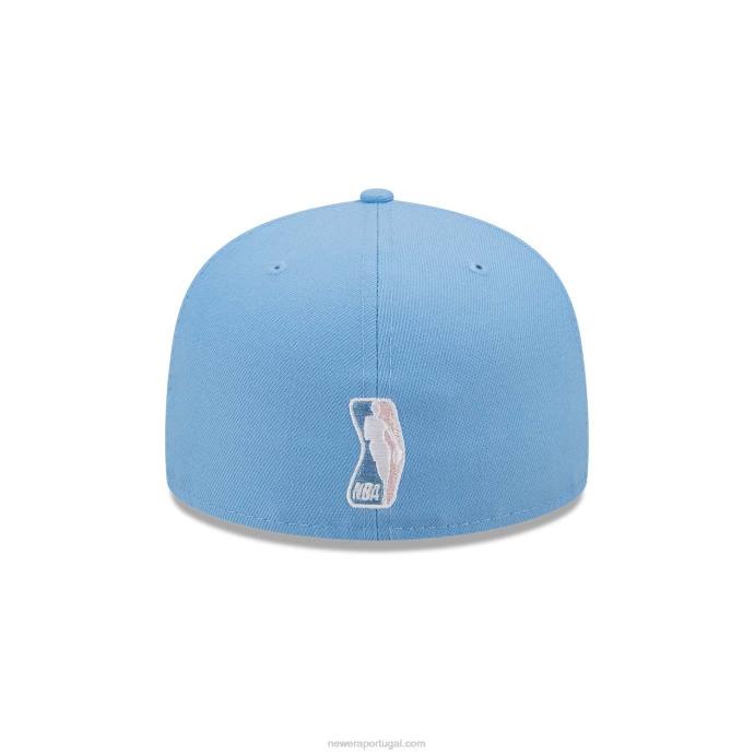 FFTN1219 New Era detroitpistons azul claro fantasia 59fifty boné ajustado