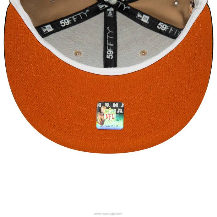FFTN1220 New Era Boné kansas city chiefs team spotlight marrom 59fifty