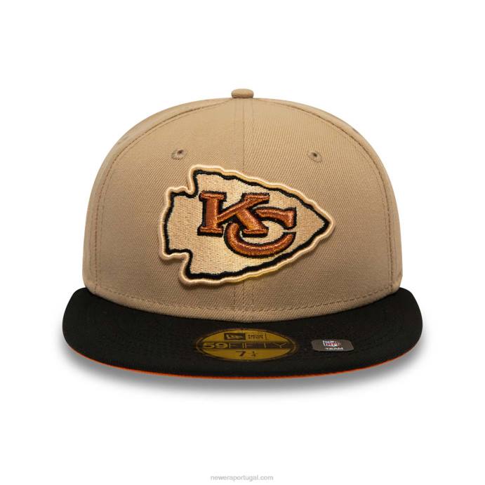FFTN1220 New Era Boné kansas city chiefs team spotlight marrom 59fifty