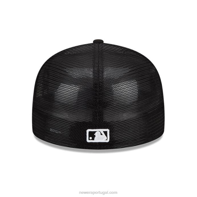 FFTN1221 New Era chicago white sox mlb prática de rebatidas boné preto 59fifty