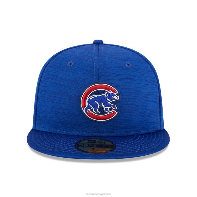 FFTN1222 New Era chicago cubs mlb clubhouse azul 59fifty boné justo